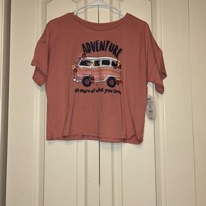 Wonder Nation Coral Hippie Van T-Shirt